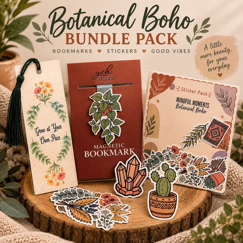 Botanical Boho Bundle Pack includes