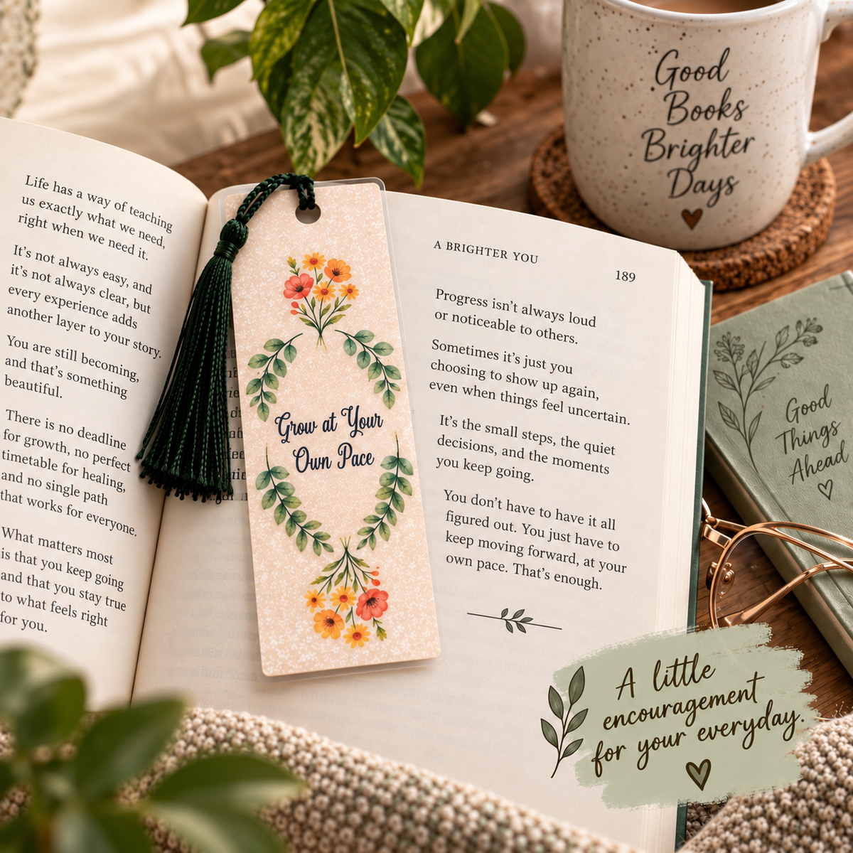 Grow at Your Own Pace Bookmark